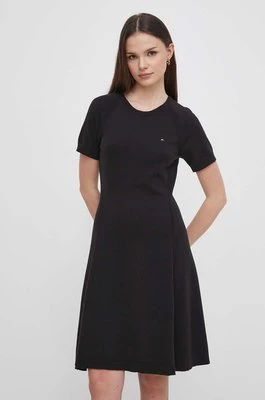 Tommy Hilfiger sukienka kolor czarny mini rozkloszowana WW0WW42461