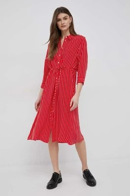 Tommy Hilfiger sukienka kolor czerwony mini prosta