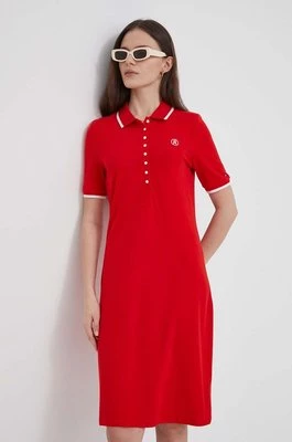 Tommy Hilfiger sukienka kolor czerwony mini prosta WW0WW41275