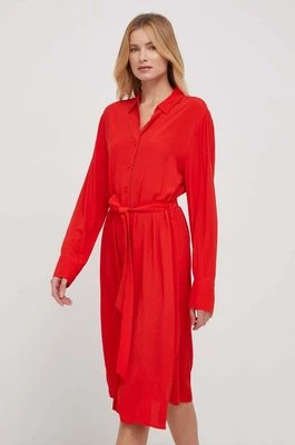 Tommy Hilfiger sukienka kolor czerwony mini rozkloszowana WW0WW40563