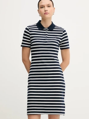 Tommy Hilfiger sukienka kolor granatowy mini dopasowana WW0WW43228