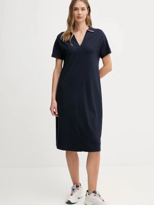 Tommy Hilfiger sukienka kolor granatowy mini prosta WW0WW46464