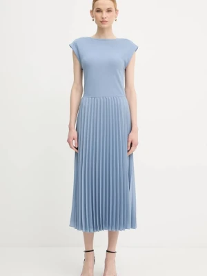 Tommy Hilfiger sukienka kolor niebieski maxi rozkloszowana WW0WW44491