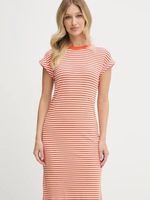 Tommy Hilfiger sukienka kolor pomarańczowy mini prosta WW0WW45804