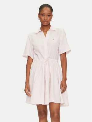 Tommy Hilfiger Sukienka koszulowa Ess WW0WW44672 Różowy Regular Fit