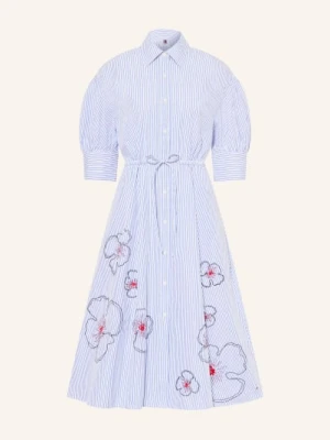 Tommy Hilfiger Sukienka Koszulowa Z Rękawami 3/4 blau