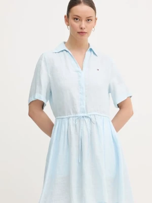 Tommy Hilfiger sukienka letnia lniana