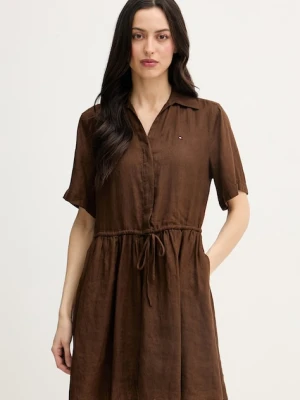 Tommy Hilfiger sukienka letnia lniana