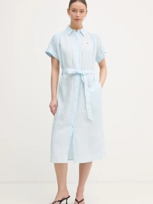 Tommy Hilfiger sukienka letnia lniana