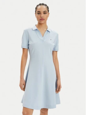 Tommy Hilfiger Sukienka letnia WW0WW41567 Błękitny Regular Fit