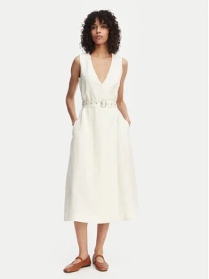 Tommy Hilfiger Sukienka letnia WW0WW48951 Biały Regular Fit