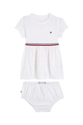 Tommy Hilfiger sukienka niemowlęca kolor biały mini rozkloszowana