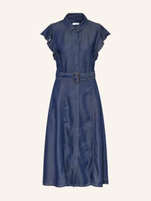 Tommy Hilfiger Sukienka W Stylu Koszuli Z Efektem Jeansowym blau