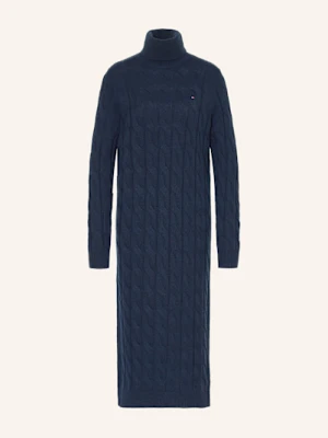 Tommy Hilfiger Sukienka Z Dzianiny blau