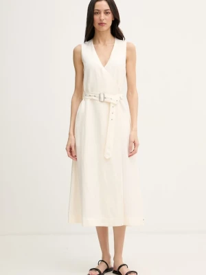 Tommy Hilfiger sukienka z lnem