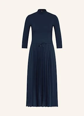 Tommy Hilfiger Sukienka Z Mieszanki Materiałów Z Rękawami 3/4 blau