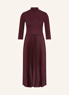 Tommy Hilfiger Sukienka Z Mieszanki Materiałów Z Rękawami 3/4 rot