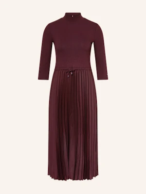 Tommy Hilfiger Sukienka Z Mieszanki Materiałów Z Rękawami 3/4 rot