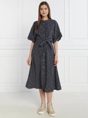 Tommy Hilfiger Sukienka z paskiem AMD VIS CREPE SS