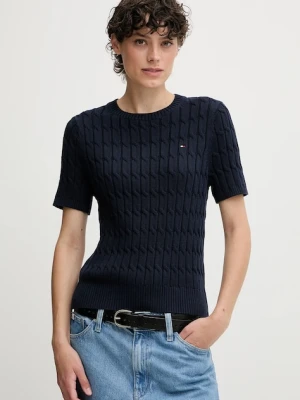 Tommy Hilfiger sweter bawełniany damskie kolor granatowy WW0WW45656