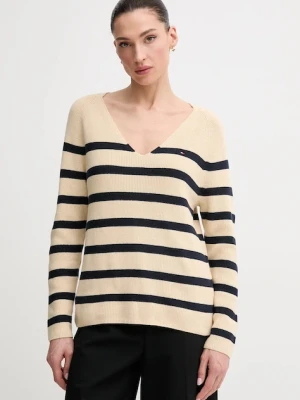 Tommy Hilfiger sweter bawełniany kolor beżowy WW0WW44452