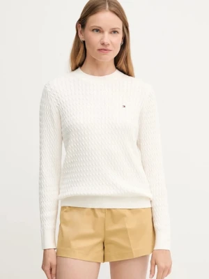 Tommy Hilfiger sweter bawełniany kolor biały lekki WW0WW44993