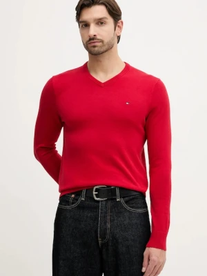 Tommy Hilfiger sweter bawełniany kolor czerwony MW0MW14745