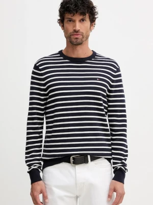 Tommy Hilfiger sweter bawełniany kolor granatowy lekki MW0MW39999