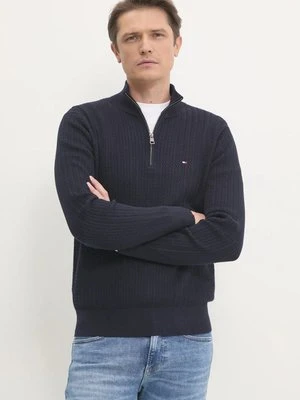 Tommy Hilfiger sweter bawełniany kolor granatowy MW0MW37401