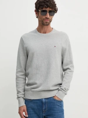 Tommy Hilfiger sweter bawełniany kolor szary lekki MW0MW36347