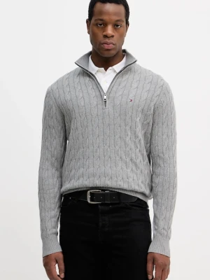 Tommy Hilfiger sweter bawełniany kolor szary lekki MW0MW36532