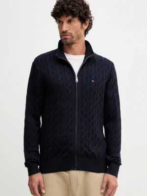 Tommy Hilfiger sweter bawełniany męski kolor granatowy MW0MW40440