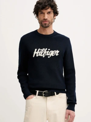 Tommy Hilfiger sweter bawełniany męski kolor granatowy MW0MW41647