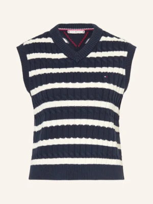 Tommy Hilfiger Sweter Bez Rękawów blau