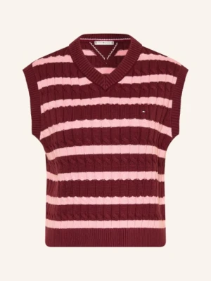 Tommy Hilfiger Sweter Bez Rękawów rot