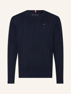 Tommy Hilfiger Sweter blau GRANATOWY