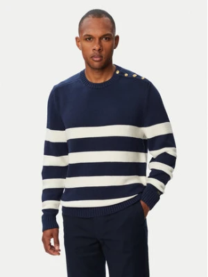 Tommy Hilfiger Sweter Breton MW0MW43502 Granatowy Regular Fit
