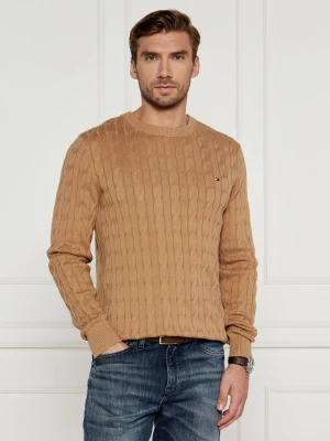 Tommy Hilfiger Sweter CLASSIC CABLE | Regular Fit beżowy