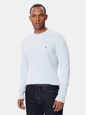 Tommy Hilfiger Sweter Classic MW0MW33132 Niebieski jasny Regular Fit
