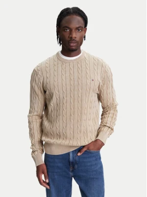 Tommy Hilfiger Sweter Classic MW0MW39524 Beżowy Regular Fit