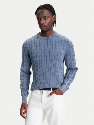 Tommy Hilfiger Sweter Classic MW0MW39524 Błękitny Regular Fit