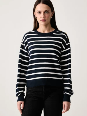 Tommy Hilfiger sweter damski bawełniany granatowy