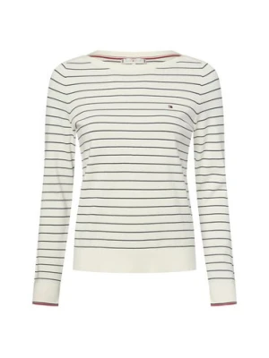 Tommy Hilfiger Sweter damski Kobiety biały w paski,