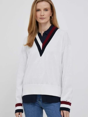 Zdjęcie produktu Tommy Hilfiger sweter damski kolor beżowy lekki