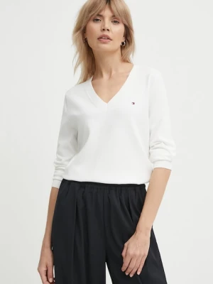 Tommy Hilfiger sweter damski kolor beżowy lekki WW0WW42049