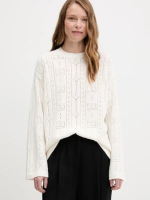 Tommy Hilfiger sweter damski kolor beżowy lekki WW0WW45910