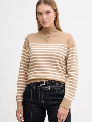 Tommy Hilfiger sweter damski kolor beżowy lekki WW0WW47467