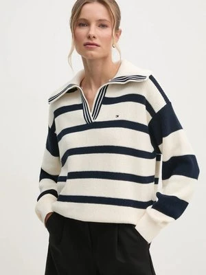 Tommy Hilfiger sweter damski kolor beżowy WW0WW44451