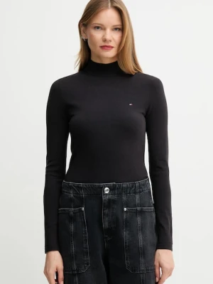 Tommy Hilfiger sweter damski kolor czarny lekki WW0WW47462