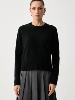 Tommy Hilfiger sweter damski wełniany czarny